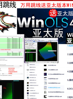 ECU跳线OBD专用赠不跳图亚太中文WINOLS4.7不改时间版