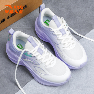安踏叶子女鞋运动鞋学生冬季新款跑步鞋羽毛球秋冬轻便减震跑鞋女