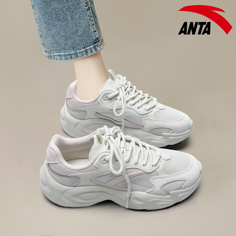 安踏老爹鞋女鞋行风厚底网面2025