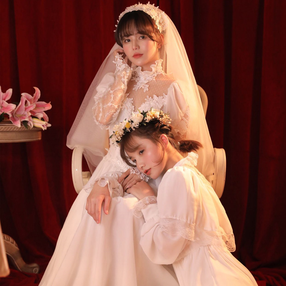 影楼主题写真服装复古闺蜜拍照服神明少女喜嫁姐妹艺术照拍摄服饰