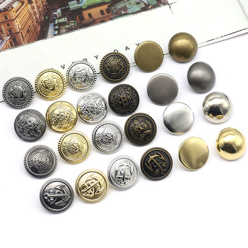 古铜色铜皮金属纽扣大衣扣