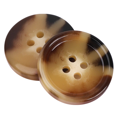 优点新款树脂卡其咖啡色纽扣