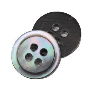 贝壳扣子衬衫高档马氏贝黑碟贝白色二眼毛衣开衫圆形天然纽扣小扣