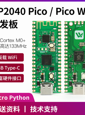 树莓派 pico 2 2w 开发板 2040 raspberry pi w  micro Python