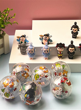 新款50mm哪扎小公仔扭蛋球大号扭蛋球儿童玩具球扭蛋机礼品球扭蛋