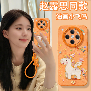 适用oppofindx9手机壳马年findx8spro保护套硅胶x7ultra全包女款 x6新年x5卡通oppo油画木马x8ULTRA软k13turbo