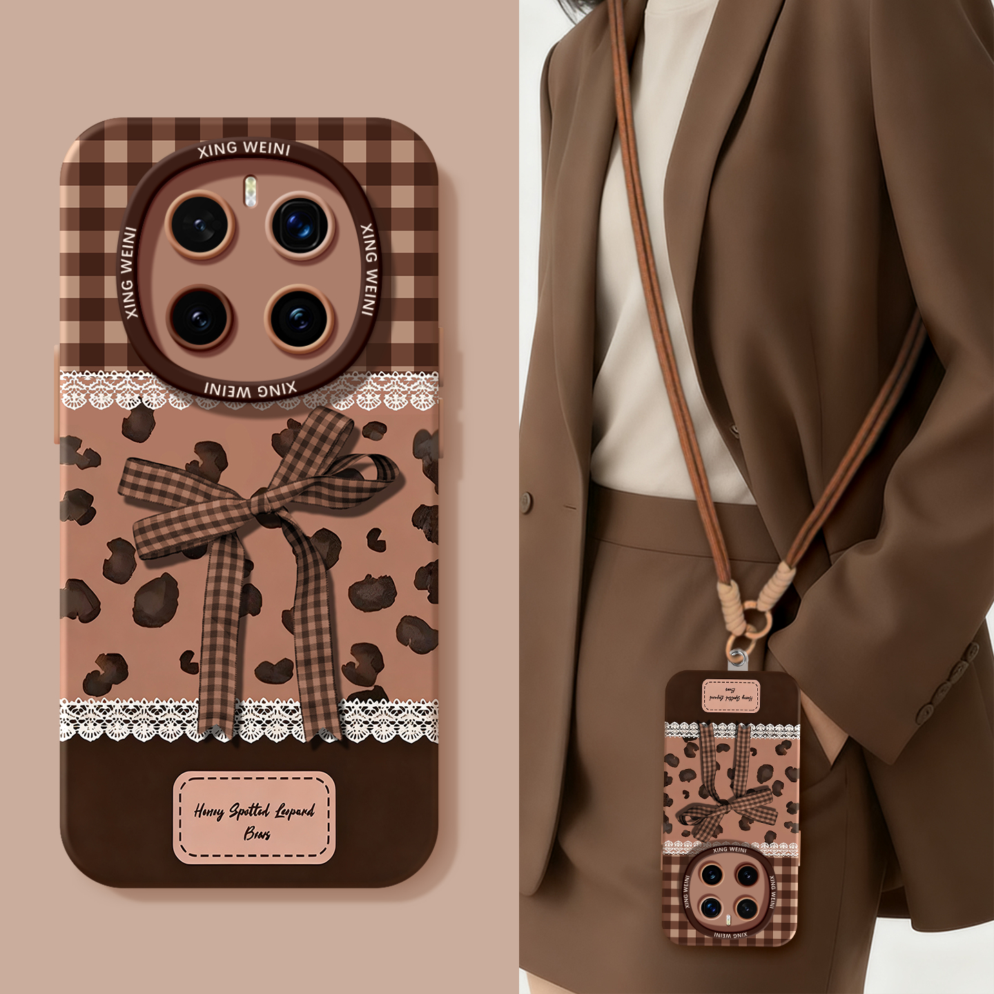 适用荣耀magic8手机壳女magic5保护套新款magic6至臻版全包防摔硅胶4por豹纹蝴蝶结magic7保时捷3软magic8pro