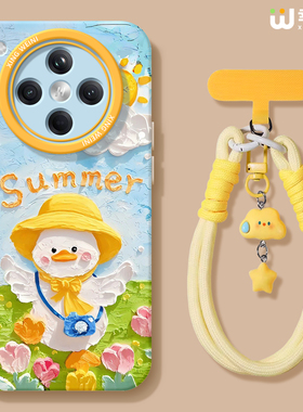 适用oppofindx9手机壳女款findx8spro保护套硅胶x7ultra全包防摔x6por新款x5可爱oppo油画黄鸭x8ULTRA软x7pro