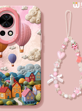 适用华为nova15手机壳女款nova12pro保护套全包novo11硅胶9防摔7se活力版14ultra气球小镇hi软10外nova13pro