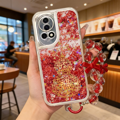 适用华为nova14手机壳流沙红nova13pro保护套全包novo12硅胶11防摔9活力版ultra国潮葫芦8马年nova10pro新年