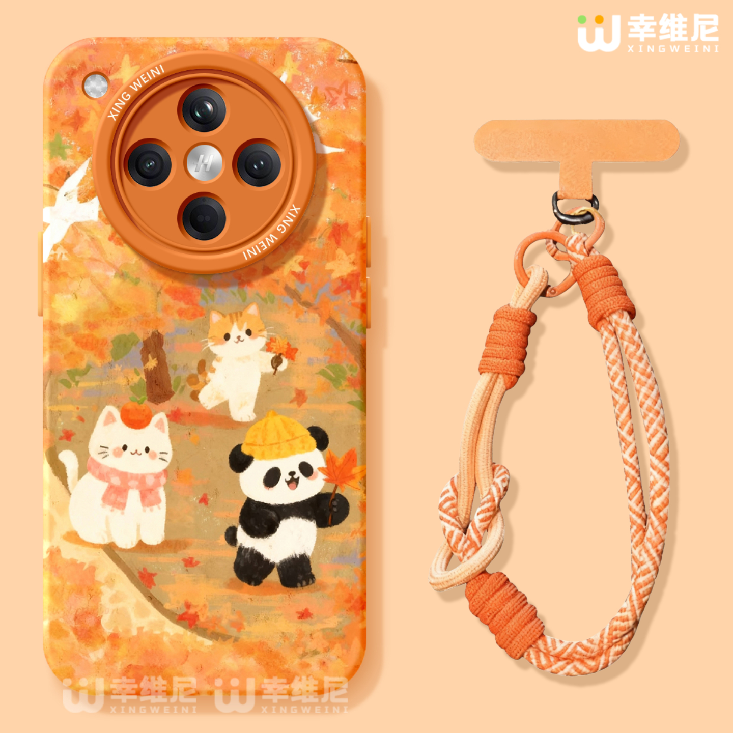 适用oppofindx9手机壳女款findx8spro保护套硅胶x7ultra全包防摔x6新款x5秋冬oppo枫叶熊猫x8ULTRA软k13turbo