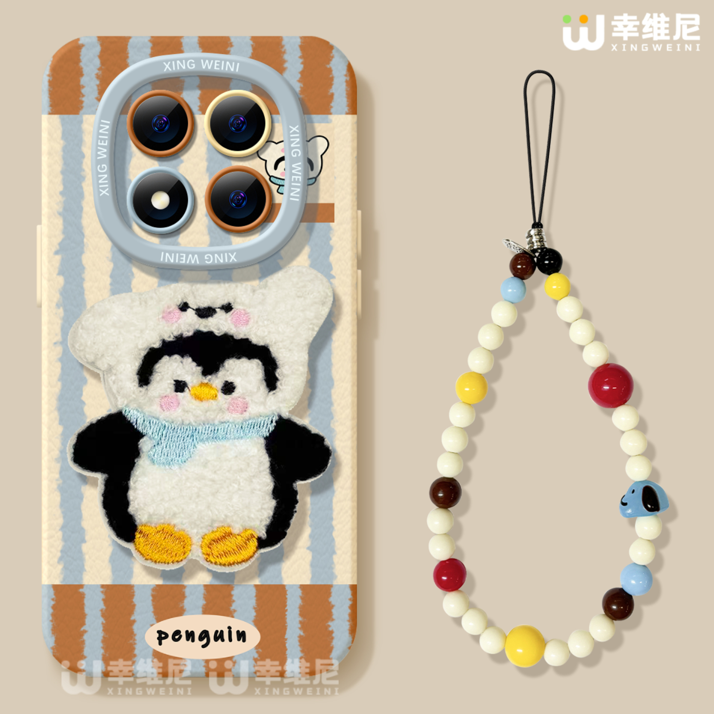 适用红米note15pro手机壳秋冬note14保护套小米note13硅胶Turbo4防摔112pro全包note10软11可爱企鹅12turbo外