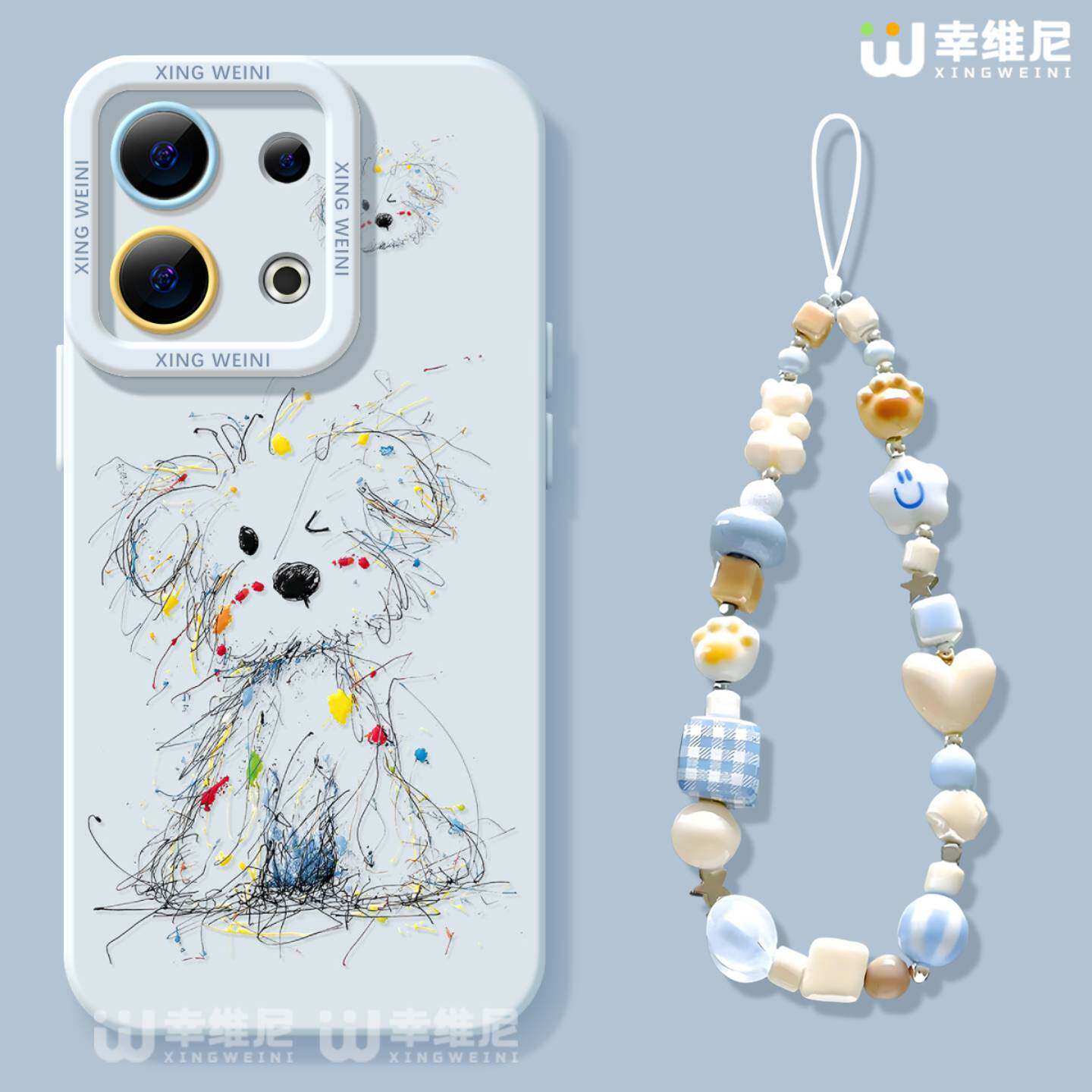 适用opporeno15手机壳女款reno14pro保护套13全包11pro硅胶9/8/6新款reno7se创意oppo软壳5pro凌乱小狗reno12