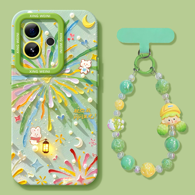 适用真我gt8pro手机壳女款gt7保护套新款realme硅胶gt5全包gt2pro防摔gt大师探索版v70s夏日烟花neo7软gtneo6