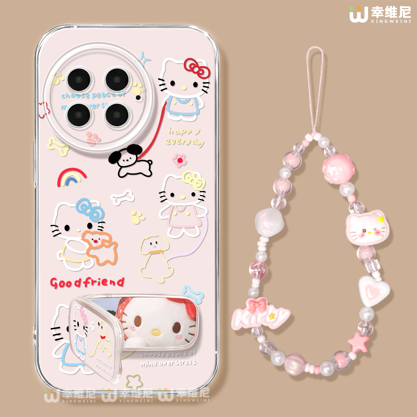 适用一加ace5手机壳女款1+13保护套硅胶一加12全包ace4支架8pro透明9rt手链KT猫ace3新款1+10pro软壳11竞速版