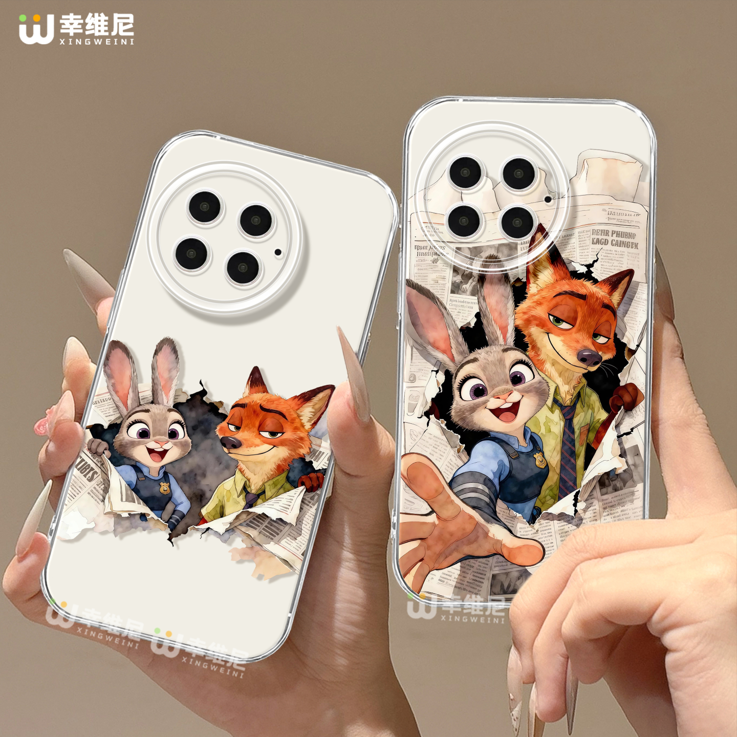 适用一加15手机壳朱迪1+13尼克硅胶一加12全包ace5竞速版兔子11pro透明9r疯狂动物城ace4新款1+10pro软壳ace6