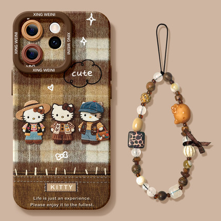 适用opporeno15手机壳女款reno13pro保护套12全包11pro硅胶9/8/6防摔reno7se秋冬KT猫oppo软壳5pro卡通reno14