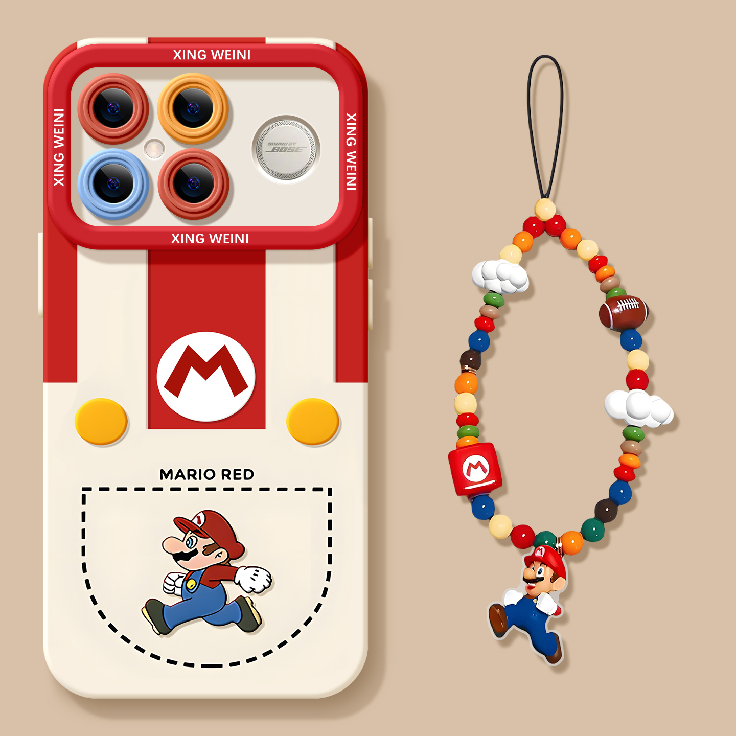 马里奥适用红米K90手机壳男款redmi小米K90ProMax保护套k80新款K70防摔k60硅胶k50高级感k40透明k30带挂绳k20