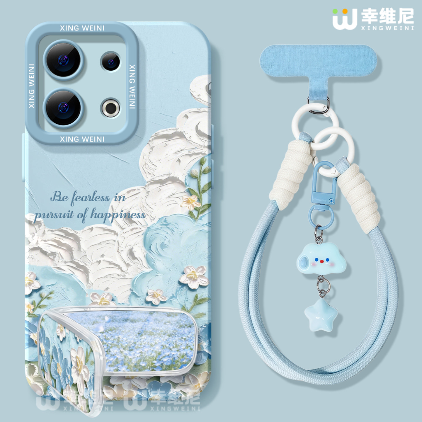 适用opporeno15手机壳女款reno14pro保护套13全包11pro硅胶9/8/6新款reno7se夏天oppo软壳5pro波浪小花reno12
