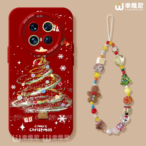 适用华为mate80pro手机壳女款mate70air保护套30硅胶全包mate60RS防摔40por软meta50e圣诞树mate80promax卡通