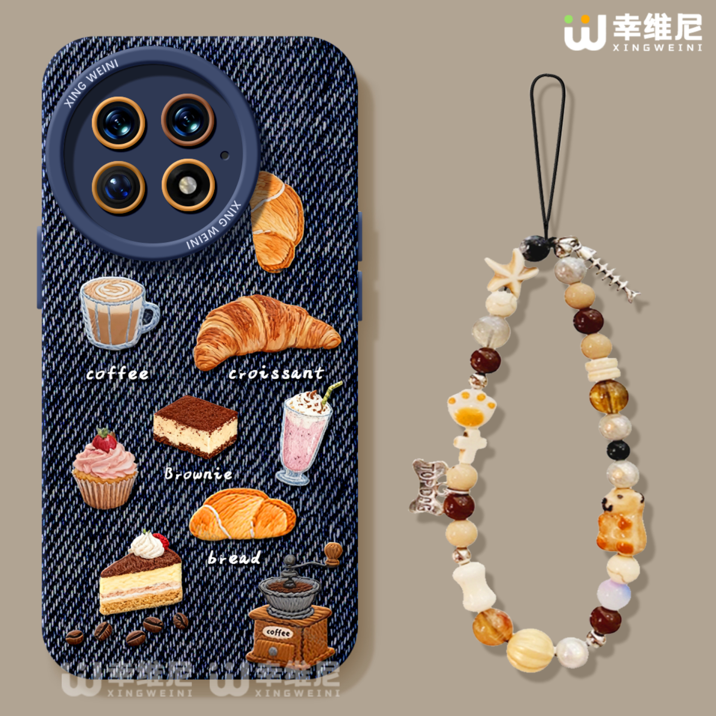 适用一加15手机壳女款1+12保护套硅胶一加10全包13T防摔9pro外壳9rt牛仔面包ace6新款1+10pro软壳Ace5竞速版