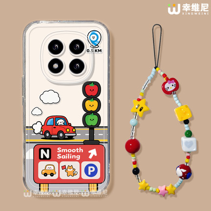 适用红米note15pro手机壳女款note14保护套小米note13硅胶Turbo4防摔11/10全包note9透明12turbo开车小狗软壳