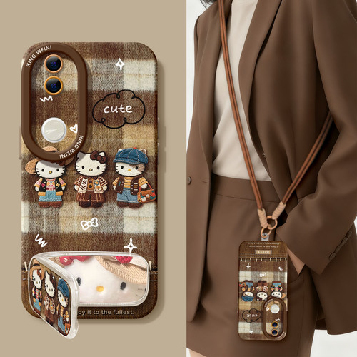 适用vivos50手机壳vivo女款kt猫s30promini保护套s18全包s19防摔s16s15s12硅胶s20pro软s17外壳s9秋冬s10新款