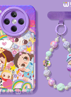 适用oppofindx9手机壳可爱findx8spro保护套硅胶x7ultra全包防摔x6新款x5卡通oppo紫色女孩x8ULTRA软k13turbo