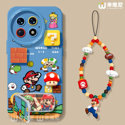 适用一加Ace5手机壳马里奥1+12保护套硅胶一加15全包13T防摔9pro外壳9rt带挂绳ace6新款1+10pro软壳ace竞速版