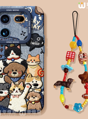 适用iqoo15手机壳女款iqoo13pro保护套硅胶12全包防摔vivo爱酷neo9pro+软10s外7se竞速iqoo8牛仔小猫neo11pro