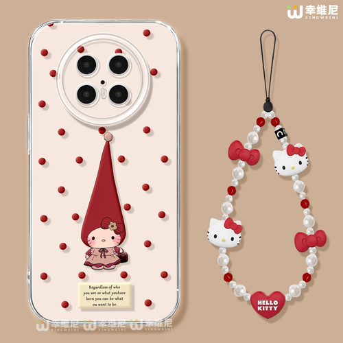 适用华为mate80promax手机壳女款mate70pro波点kt猫30pro硅胶60pro+全包防摔40por软壳60RS透明meta50e保护套