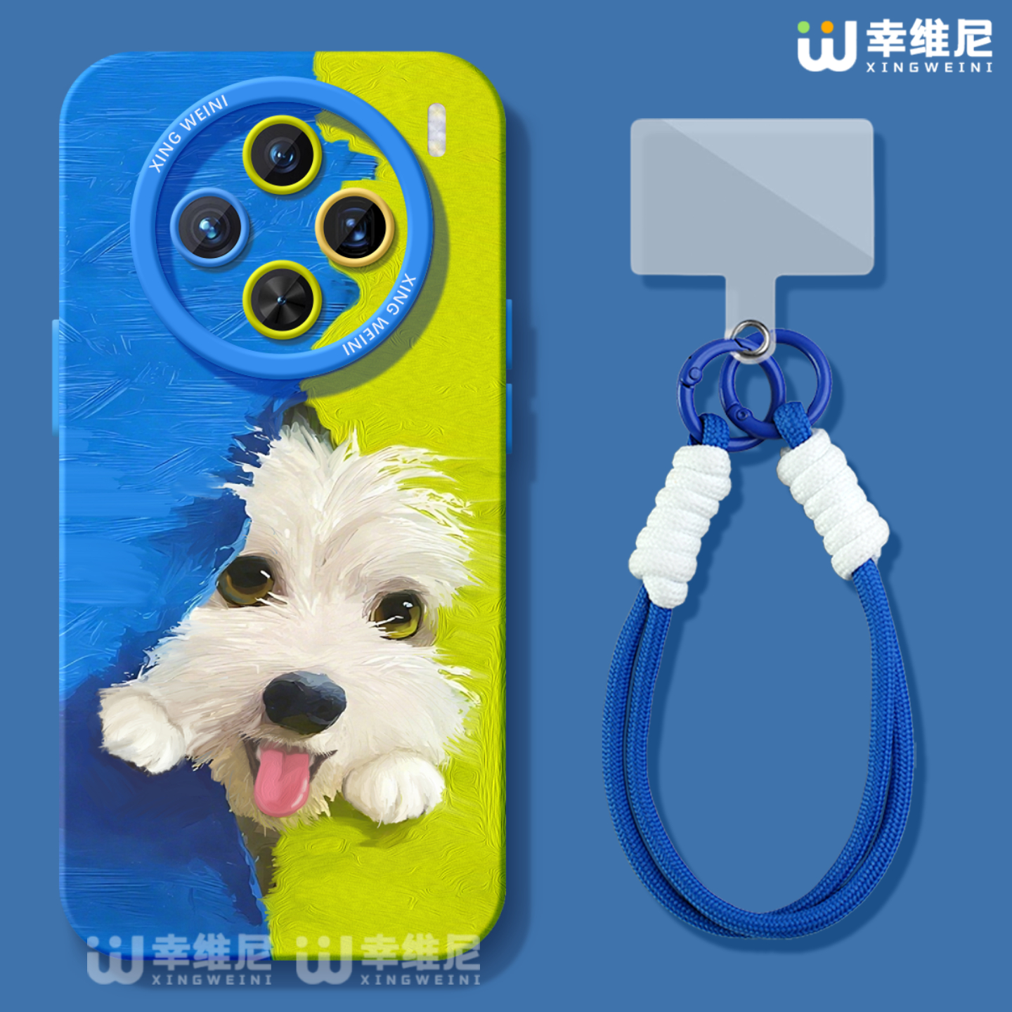 适用vivox300手机壳女款x200s保护套x100pro硅胶x80全包防摔x90pro+新款x200promini创意小狗pro+软x60外x90s