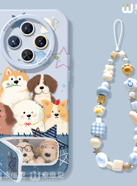 适用vivox300pro手机壳男女x100s保护套x80硅胶x70全包防摔x90pro+新款x200promini牛仔小狗pro+软x60外x200s