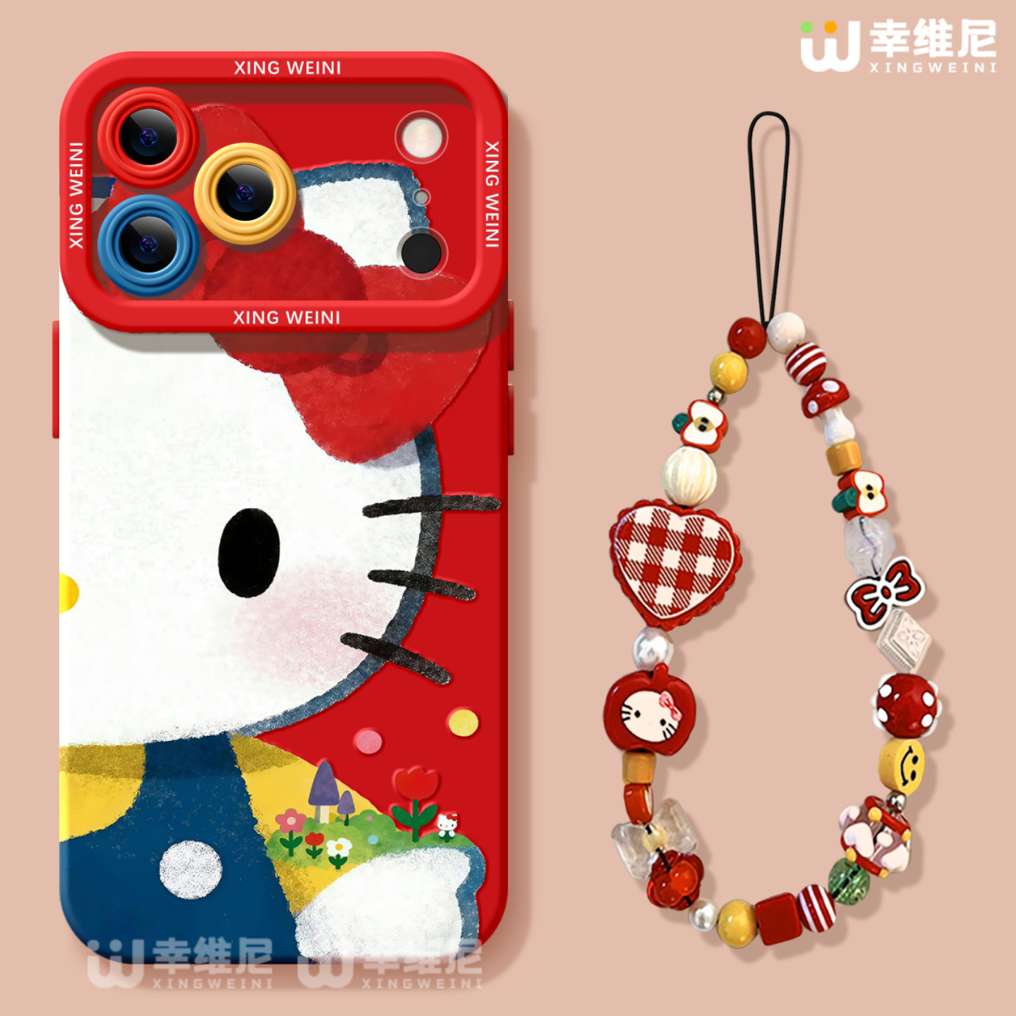 适用苹果17pro手机壳女款iphone16保护套15plus全包14promax防摔11/12软17air外8plus硅胶13pro红色kt猫xsmax,3C数码配件,手机保护套/壳,淘宝优惠券,粉丝福利购,淘宝优惠卷