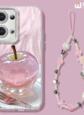 适用opporeno14手机壳pro女款reno13pro保护套12镜头膜11全包56防摔reno7se高级reno8硬壳9pro粉色苹果reno15