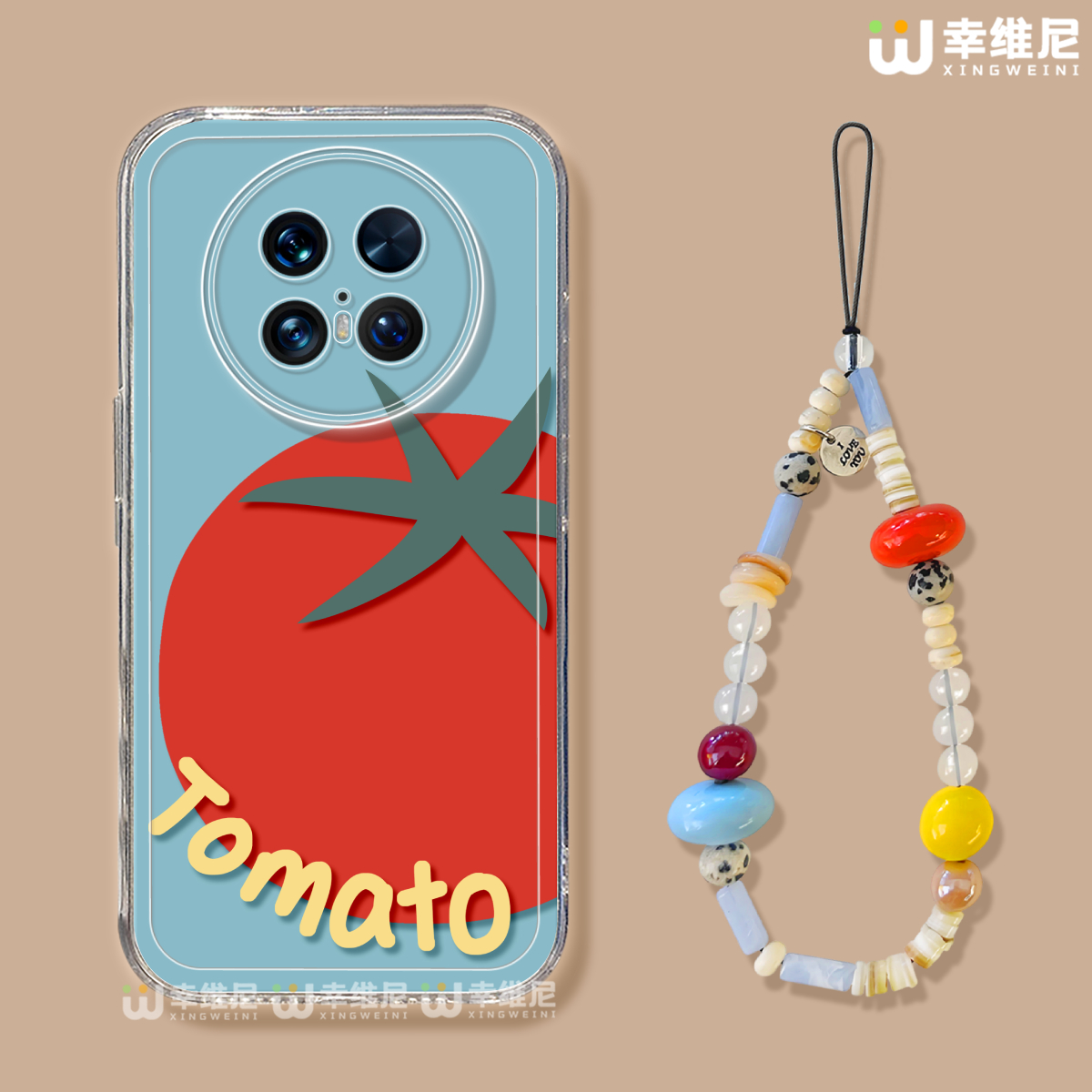 适用华为mate70pro手机壳女款mate60保护套30pro硅胶60pro+全包防摔40por软壳60RS透明meta50e个性番茄mate70