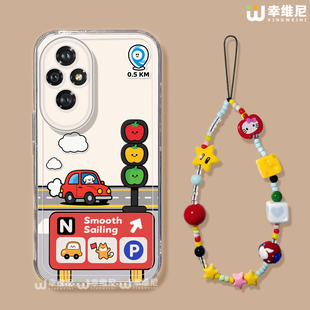 適用榮耀400手機殼80se女款 卡通300Ultra開車小狗80pro軟x70i透明x60 300pro保護套90gt防摔100硅膠全包70pro