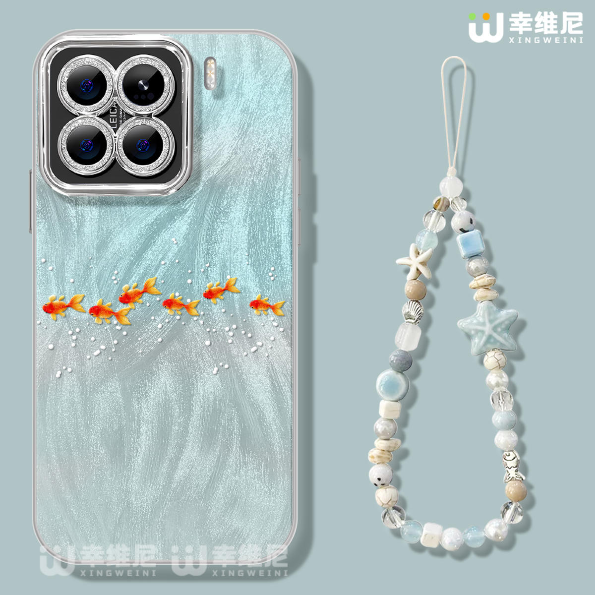 适用小米15手机壳civi3女款14pro保护套12pro新款14全包11镜头膜12x防摔13pro外10高级金鱼15ultra硬17promax