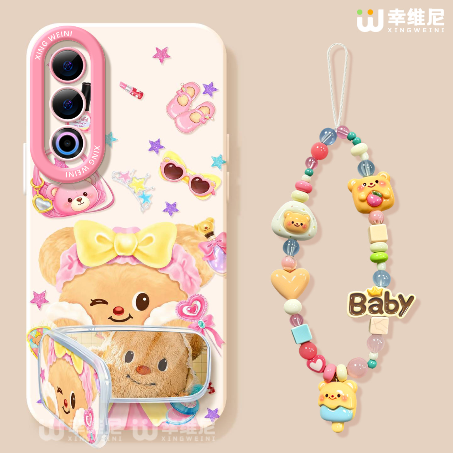 适用魅族21手机壳女款魅族21pro保护套软硅胶21Note全包防摔可爱小熊20新款MEIZU网红好看魅族note16Pro外壳
