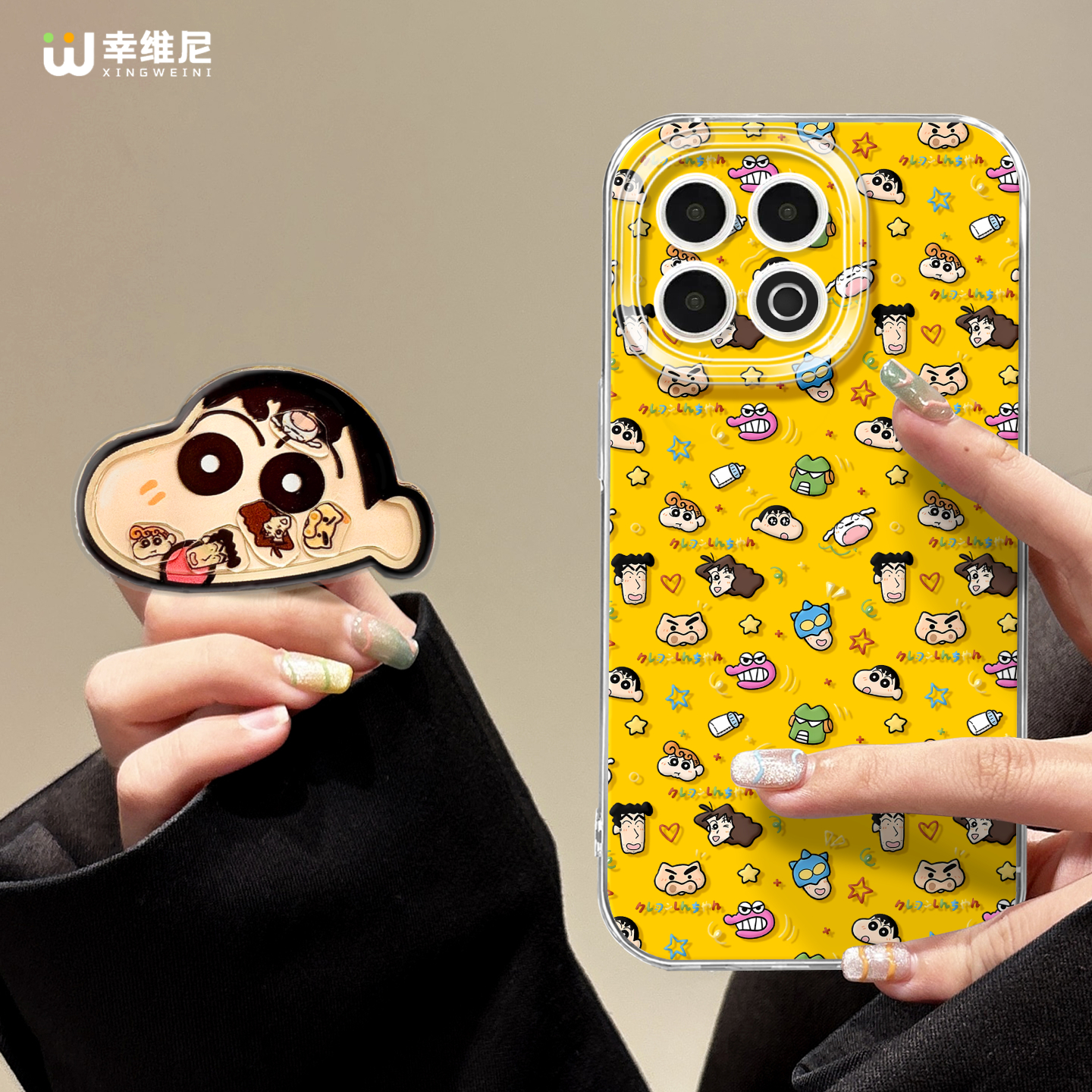 卡通小新适用iqoo15手机壳女iqoo13pro保护套硅胶12pro全包防摔vivo爱酷neo11pro软8透明7竞速iqoo10女neo10