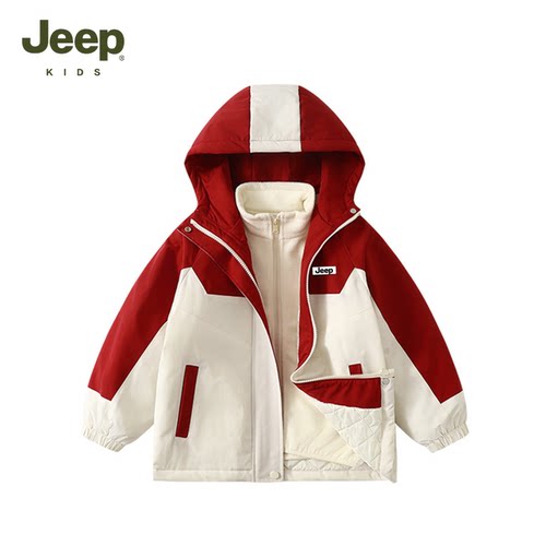 【元气珠珠】Jeepkids儿童冲锋衣两件套D363NH1191