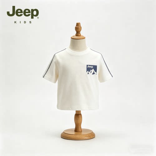 【大潘专享】Jeepkids儿童夏季T恤百搭印花圆领短袖D362NT6672