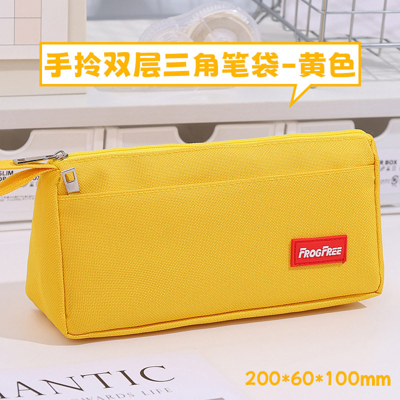小学生大容量笔袋耐脏简约文具盒高颜值铅笔盒文具笔袋牛津布
