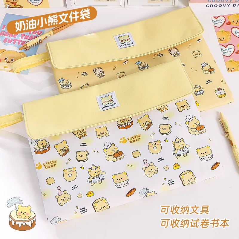 孕检产检收纳袋磨砂防水透明文件袋a4拉链袋资料袋整理档案袋手提包孕妇怀孕b超检查收纳册疫苗本高颜值