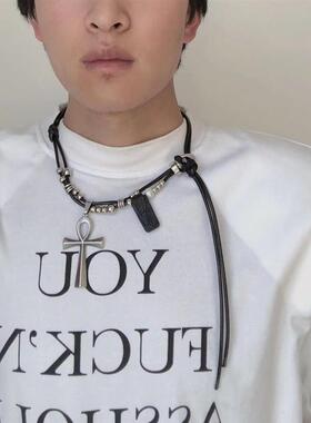 ClareLewis*CHERIENIU安卡皮绳钛钢项链