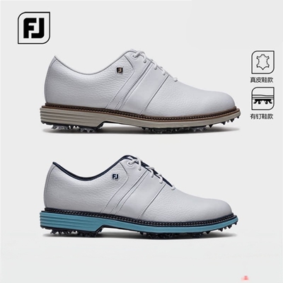 26新款FootJoy高尔夫球鞋男士Premiere Series经典时尚FJ真皮有钉