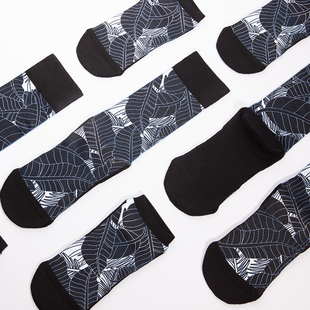 SOTX索牌运动袜男款中短筒长款纯棉吸汗防臭棉袜加厚男士长短船袜
