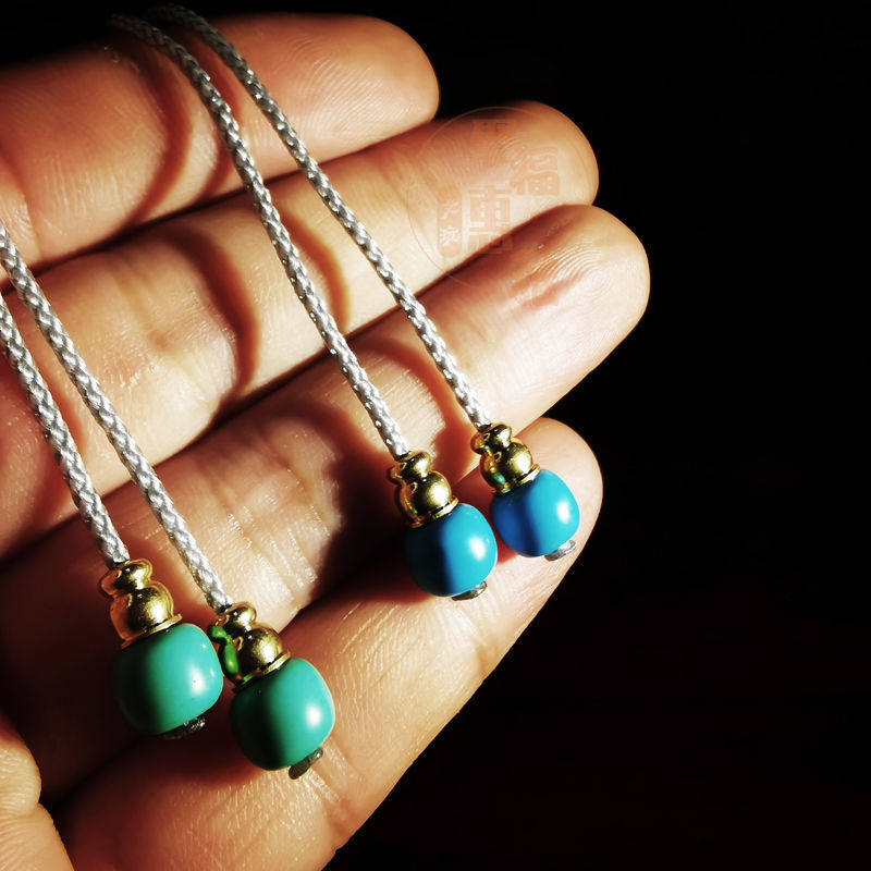 弟子珠百搭高瓷绿松石尾珠星月菩提百香籽小金刚108佛珠配饰约7mm