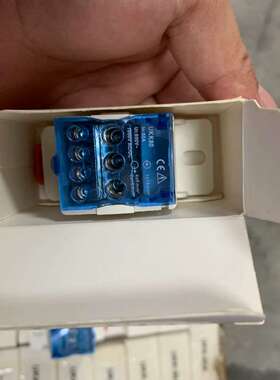 议价：UKK80导轨式分线端子，一进多，蓝色外壳，额定电流80A