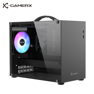 未知玩家X100手提便携MATX紧凑台式 机ITX迷你侧透游戏电脑小机箱